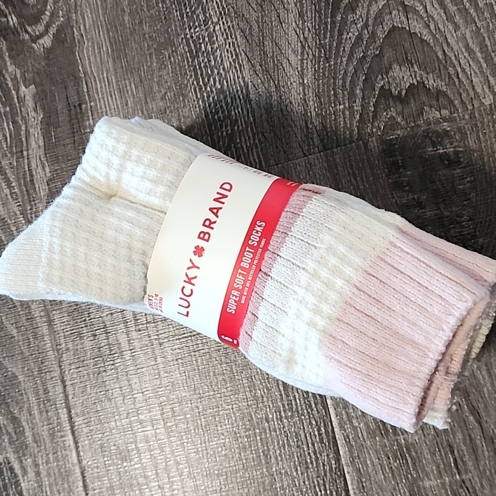 6 pair Lucky Brand super soft Boots Socks - Picture 4 of 5